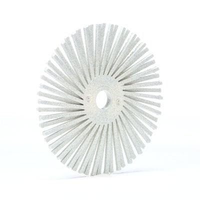 Radial Bristle Disc 75x9.5mm P120 White Angle 3M
