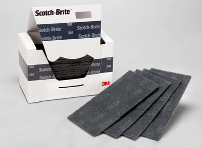 Scour Hand Pad  Grey UFN 115x225mm Durable Flex 3M
