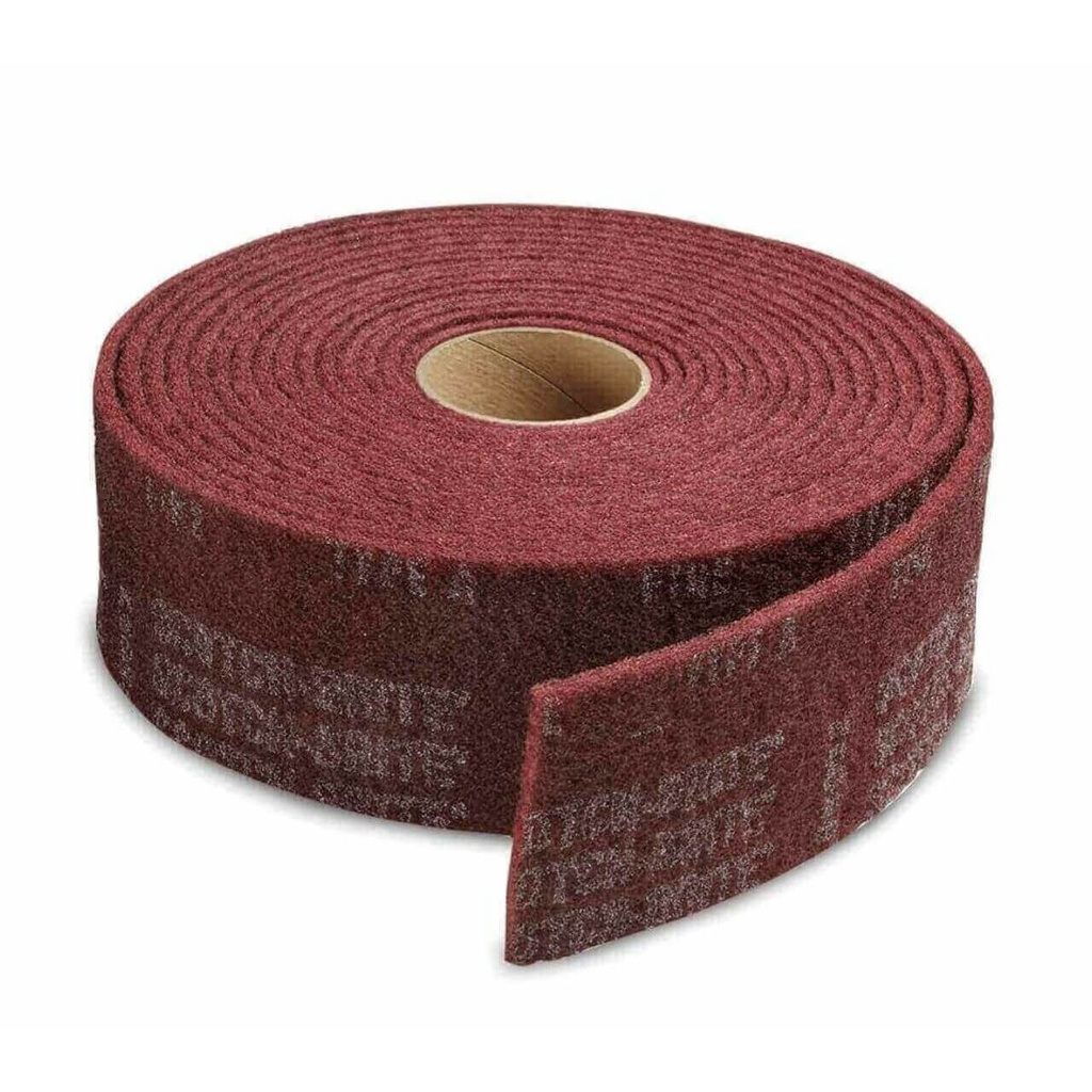 Scour Roll Maroon VFN 115mm x10m Scotch Brite
