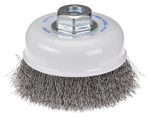 Cup Brush Crimp 100mm Steel M14 Bordo