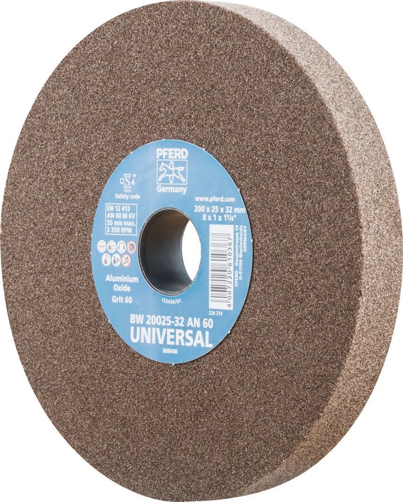 Grinding Wheel 200x25x31.75 AN 60 Aluminium Oxide