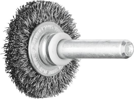 Wheel Brush Crimp  20x4mm Steel Spindle (6)