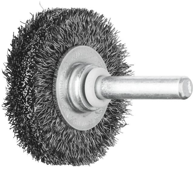 Wheel Brush Crimp  40x9mm Steel Spindle (6)