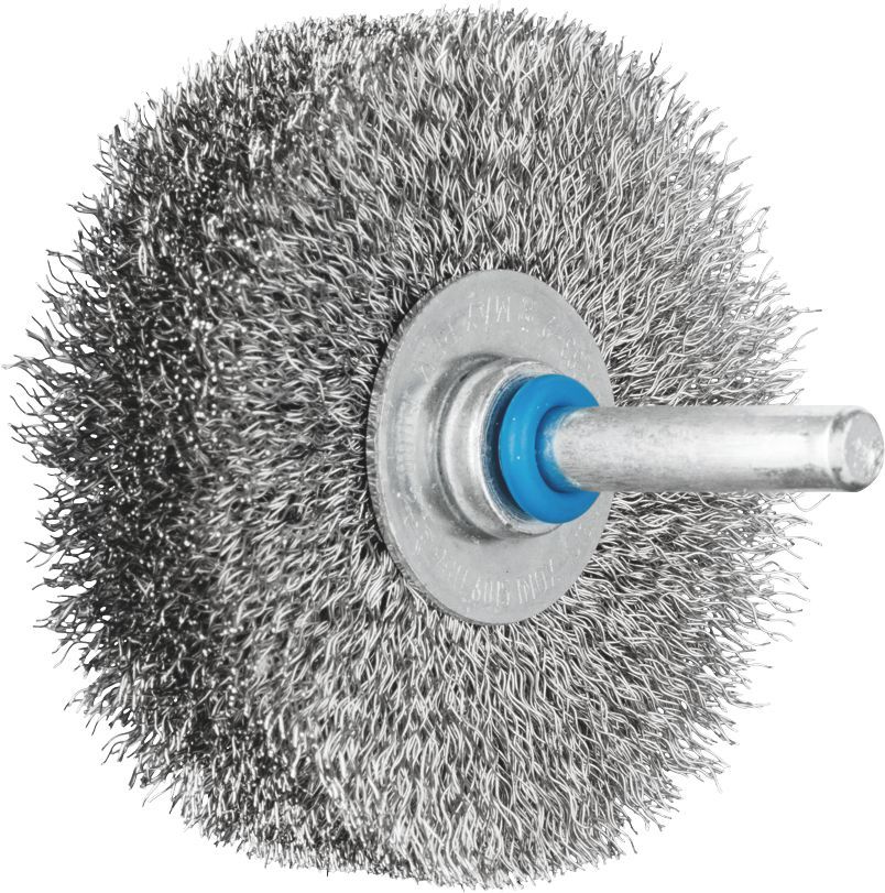 Wheel Brush Crimp  60x15mm Inox Spindle (6)