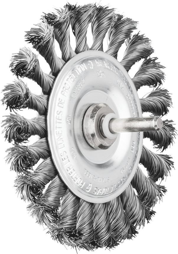Wheel Brush Twist 100x12mm Steel Spindle (6) 0.35 Pferd