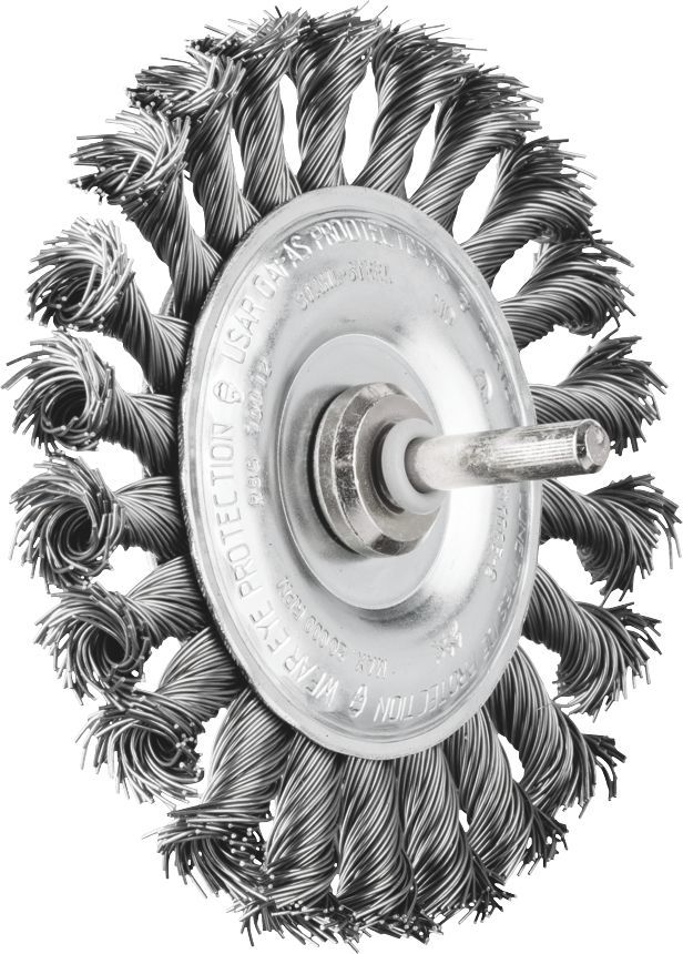 Wheel Brush Twist 100x12mm Steel Spindle (6) 0.50 Pferd