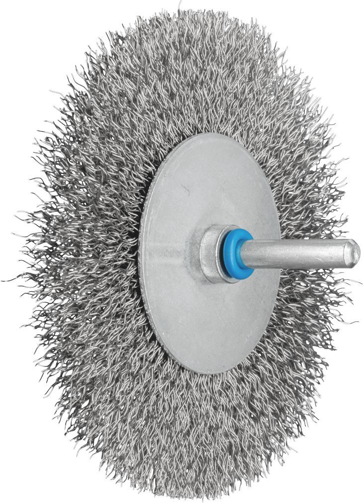 Wheel Brush Crimp 100x10mm Inox Spindle (6)