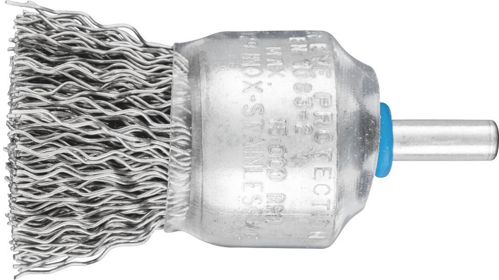 End Brush Crimp 30mm Spindle (6) Inox 0.50