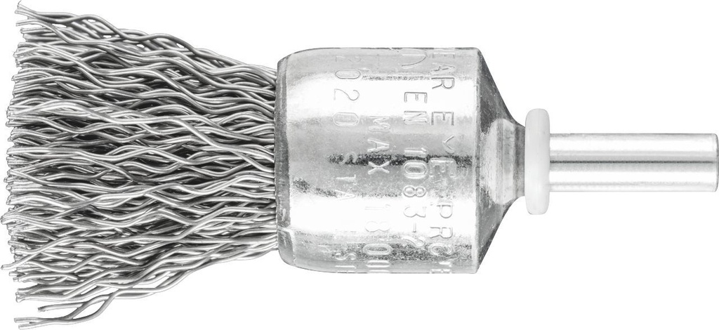 End Brush Crimp 20mm Spindle (6) Steel 0.50