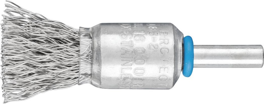 End Brush Crimp 15mm Spindle (6) Inox 0.35