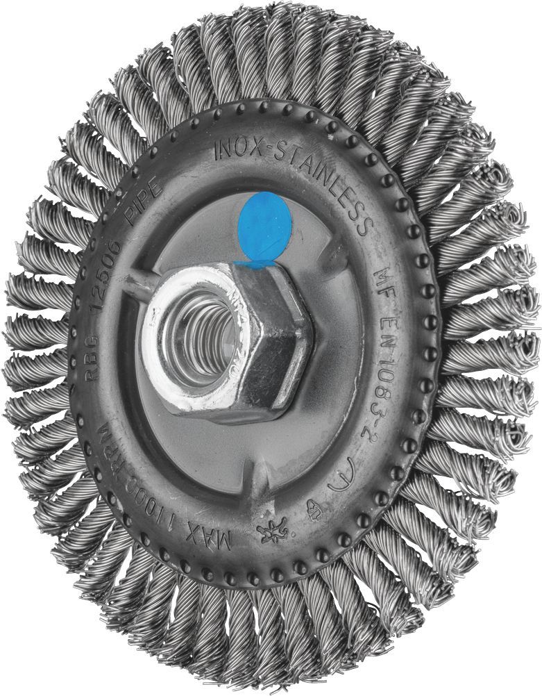 Pipeline Brush Twist 125mm Inox M14