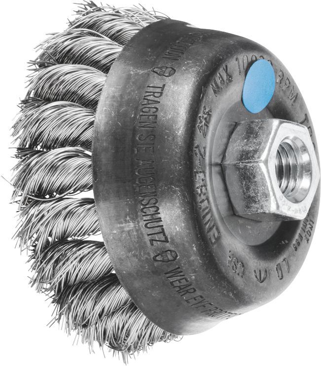 Cup Brush Twist 80mm Inox M14