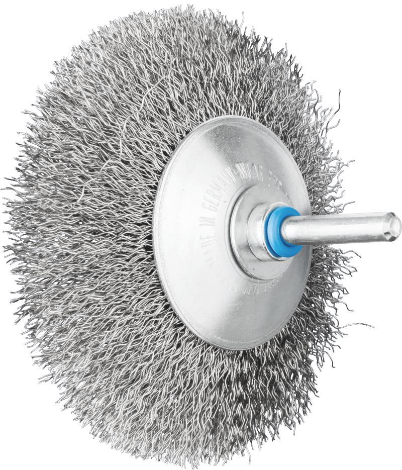 Wheel Brush Crimp  95x10mm Inox Spindle (6)