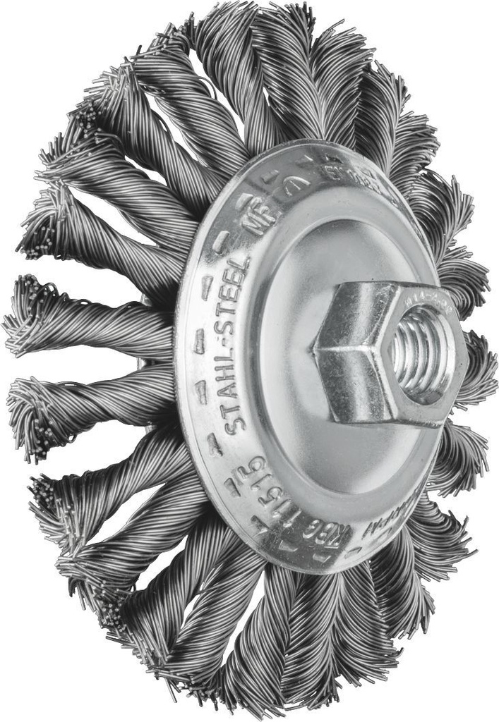Bevel Brush Twist 115mm Steel COMBITWIST