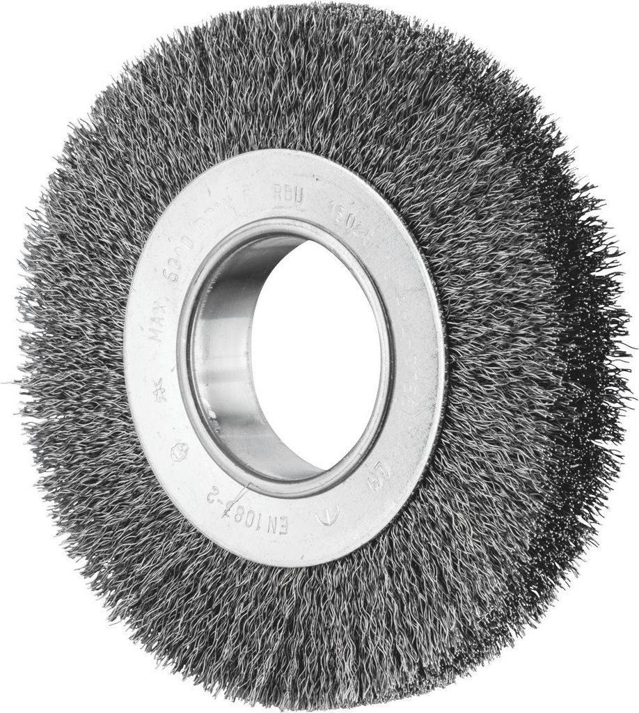 Wheel Brush Crimp 150x25mm Steel MultiBore Pferd