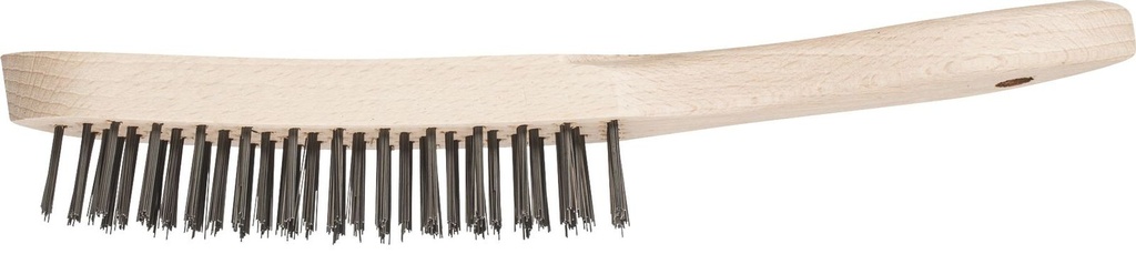 Hand Scratch Brush 5 Row Steel Short Handle