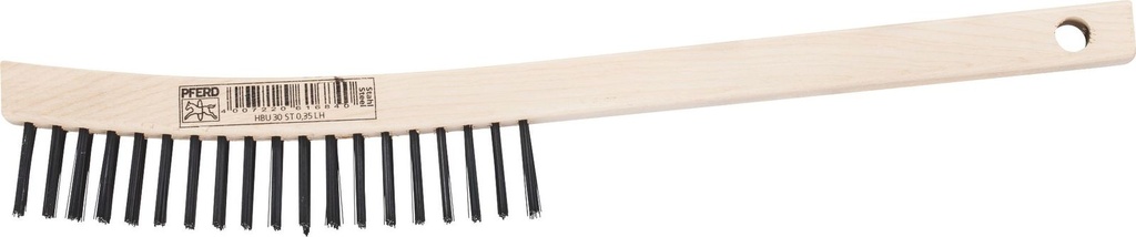 Hand Scratch Brush 3 Row Steel Long Handle Pferd