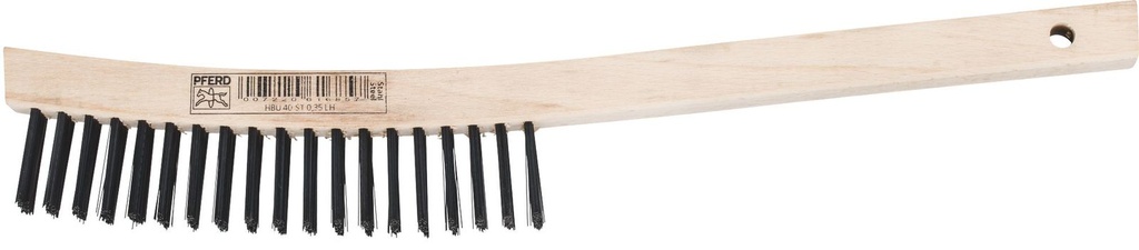 Hand Scratch Brush 4 Row Steel Long Handle Pferd