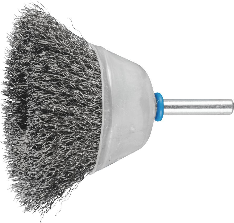 Cup Brush Crimp 50mm Inox Spindle (6) POS