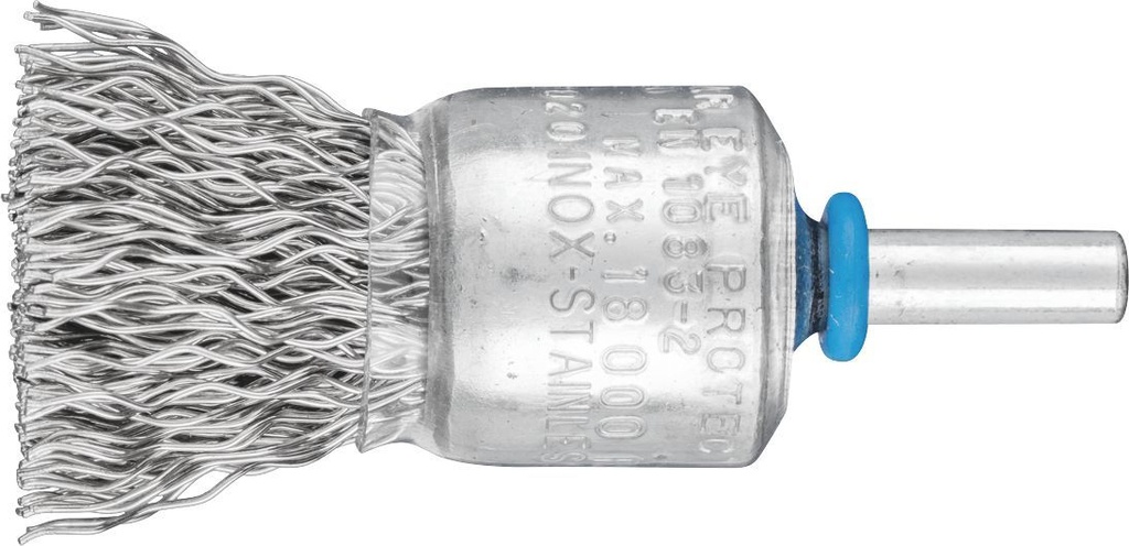 End Brush Crimp 20mm Spindle (6) Inox 0.50 POS