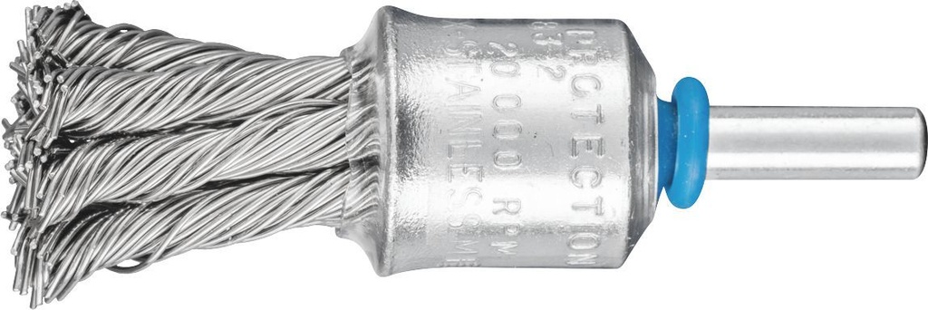 End Brush Twist 19mm Spindle (6) Inox 0.35 POS