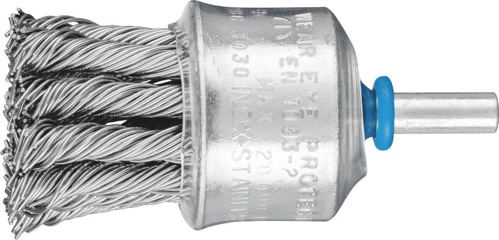End Brush Twist 30mm Spindle (6) Inox 0.35 POS