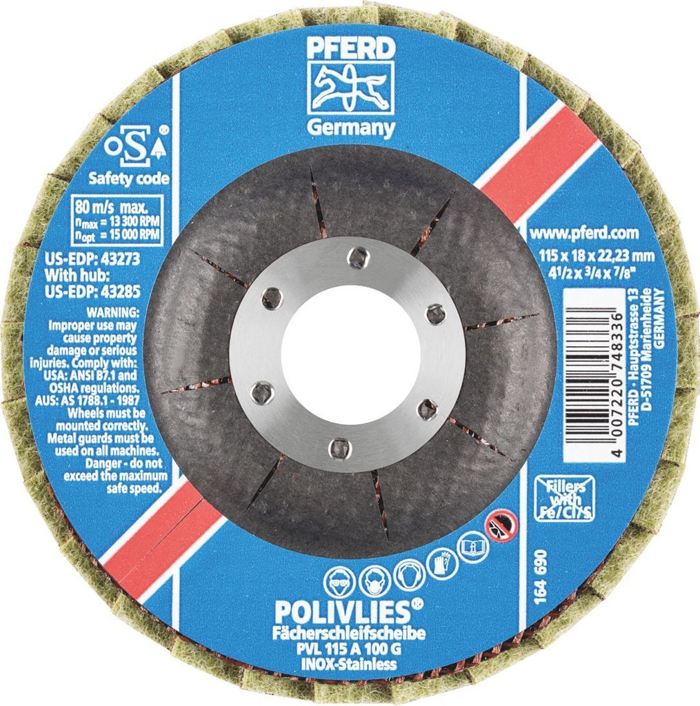 Flap Disc Polishing 115mm Brown Coarse Pferd