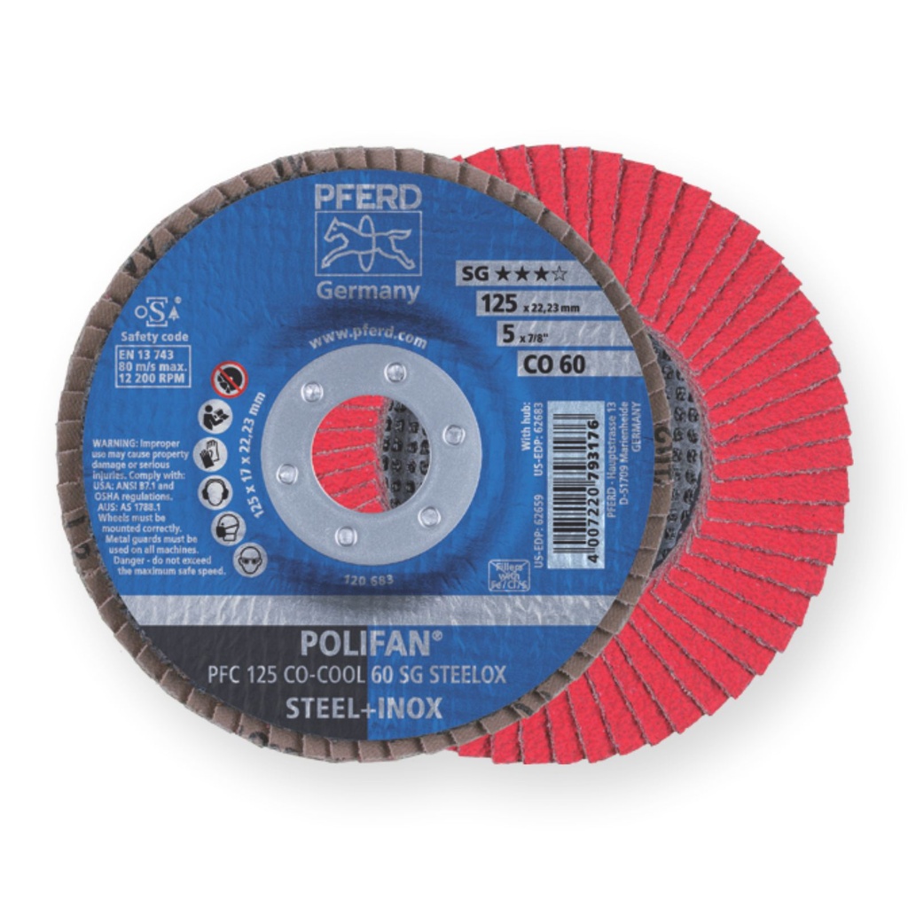 Flap Disc 125x22 60G Ceramic SG CO-Cool Pferd