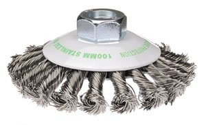 Bevel Brush Twist 100mm Inox MultiThread