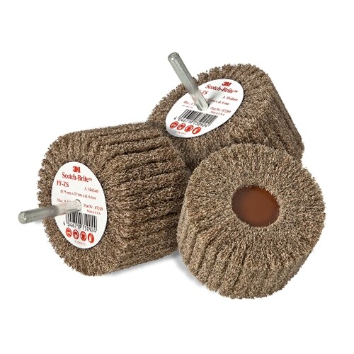 [3M.7000077904] Flap Brush Cut & Polish 75x35mm MED Brown 3M 09702