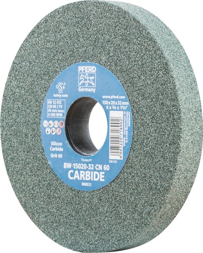 [PFERD.39008425] Grinding Wheel 150x20x31.75 CN 120 Silicon Carbide