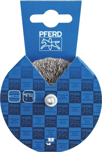 [PFERD.43701017] Wheel Brush Crimp  70x15mm Steel Spindle (6) POS