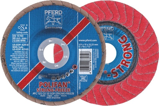 [PFERD.67789125] Flap Disc 125x22 50G Ceramic Freeze SGP Pferd